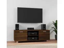 Mueble para TV madera contrachapada marrón roble 120x40,5x35 cm
