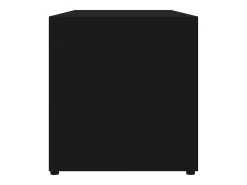 Mueble para TV madera contrachapada negro 80x34x36 cm