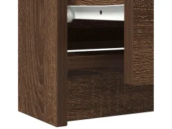 Mueble para TV madera contrachapada marrón roble 100x35x54 cm
