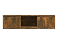 Mueble para TV madera contrachapada roble ahumado 140x40x35,5cm ES64004