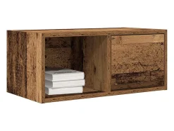 Mueble para TV madera contrachapada envejecida 60x31x25,5 cm