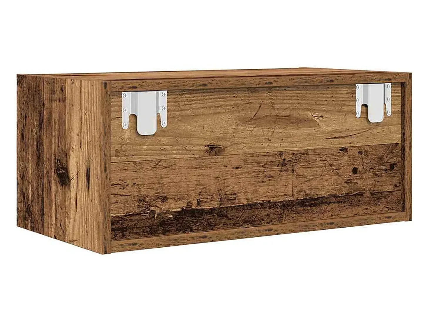Mueble para TV madera contrachapada envejecida 60x31x25,5 cm
