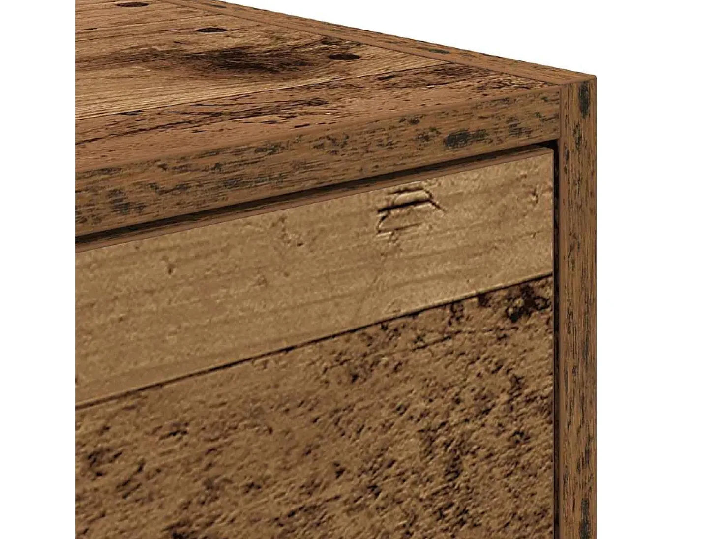 Mueble para TV madera contrachapada envejecida 60x31x25,5 cm