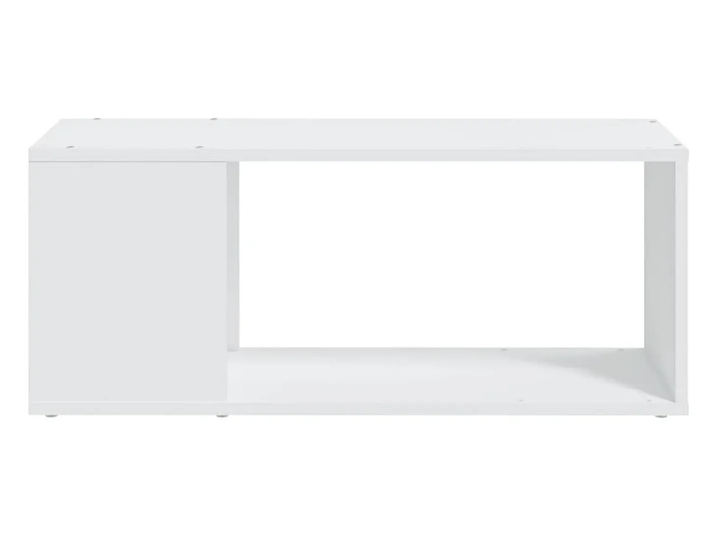 Mueble para TV madera contrachapada blanco 80x24x32 cm