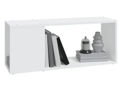 Mueble para TV madera contrachapada blanco 80x24x32 cm