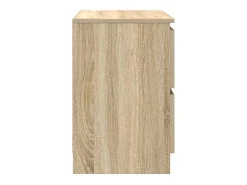 Mueble para TV madera contrachapada roble ahumado 60x35x54 cm