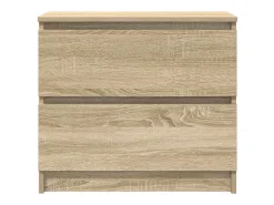 Mueble para TV madera contrachapada roble ahumado 60x35x54 cm