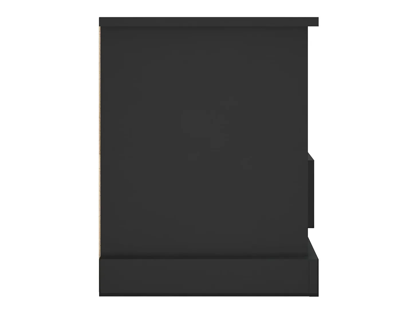 Mueble para TV madera contrachapada negro 93x35,5x45 cm