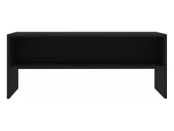 Mueble para TV madera contrachapada negro100x40x40 cm