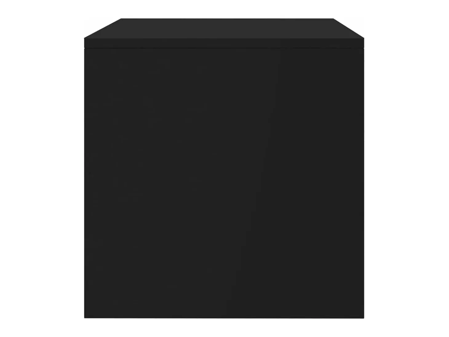 Mueble para TV madera contrachapada negro100x40x40 cm