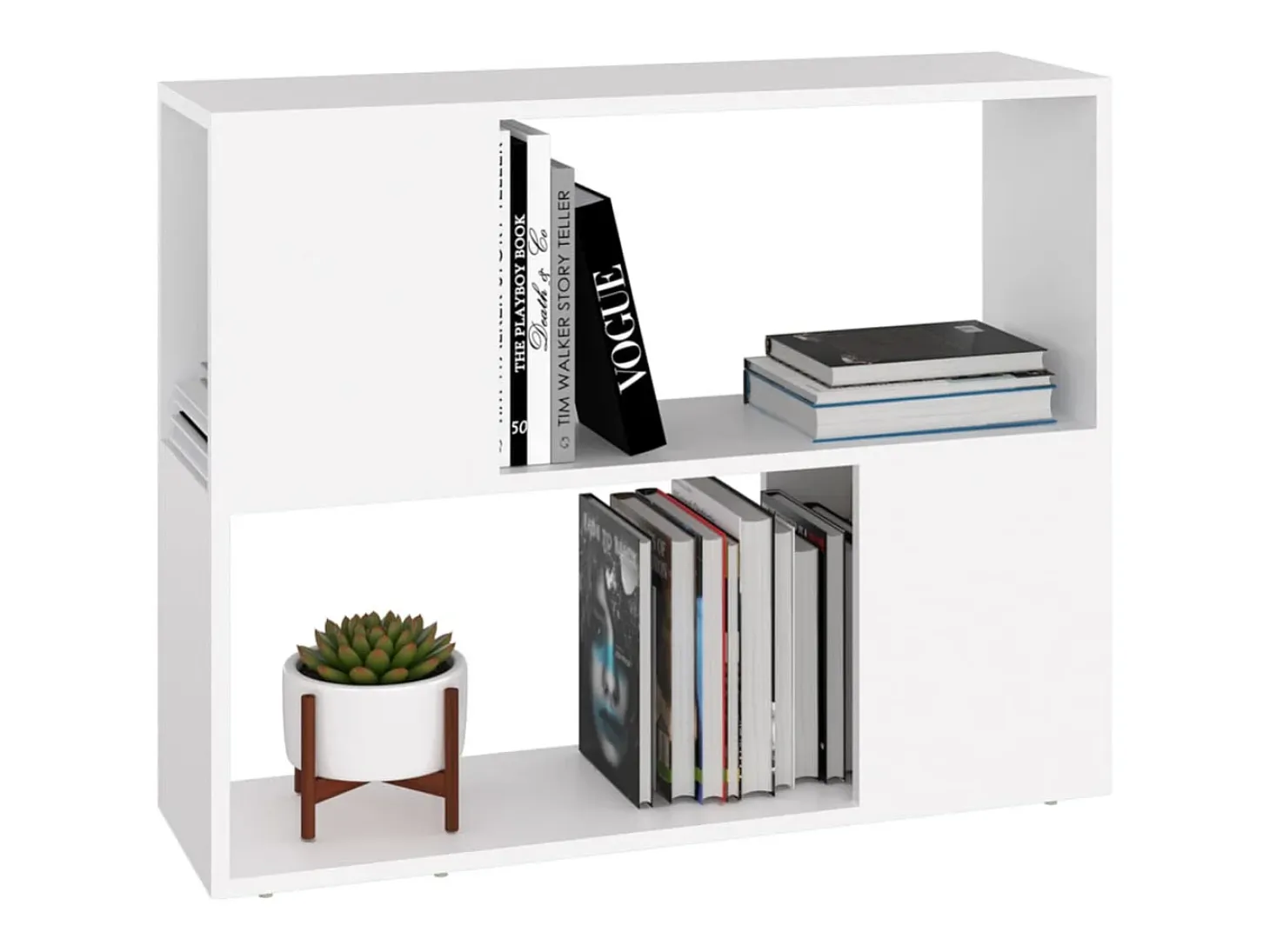 Mueble para TV madera contrachapada blanco 80x24x63 cm