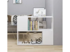 Mueble para TV madera contrachapada blanco 80x24x63 cm