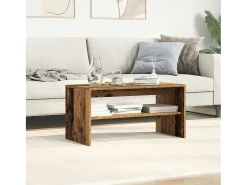 Mueble para TV madera contrachapada envejecida 80x40x40 cm