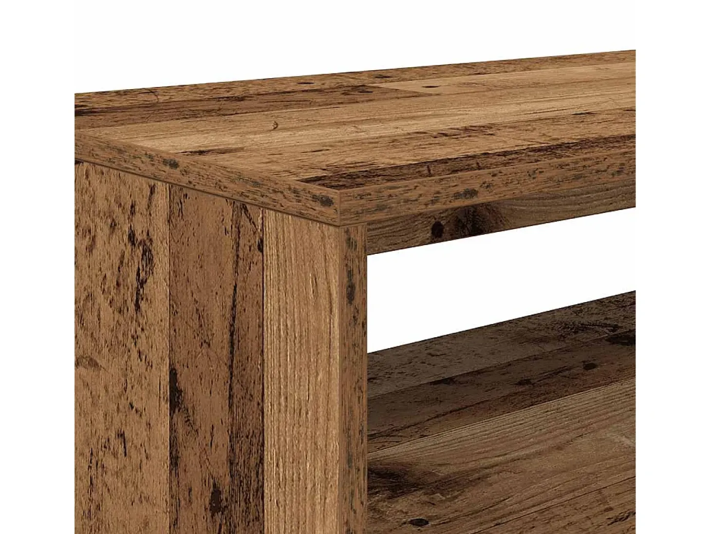 Mueble para TV madera contrachapada envejecida 80x40x40 cm