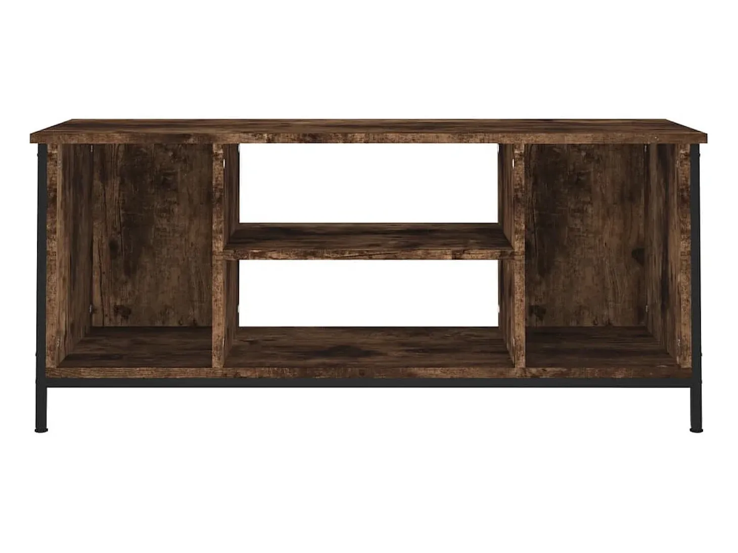 Mueble para TV madera contrachapada roble ahumado 102x35x45 cm ES38202