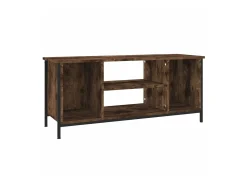 Mueble para TV madera contrachapada roble ahumado 102x35x45 cm ES38202