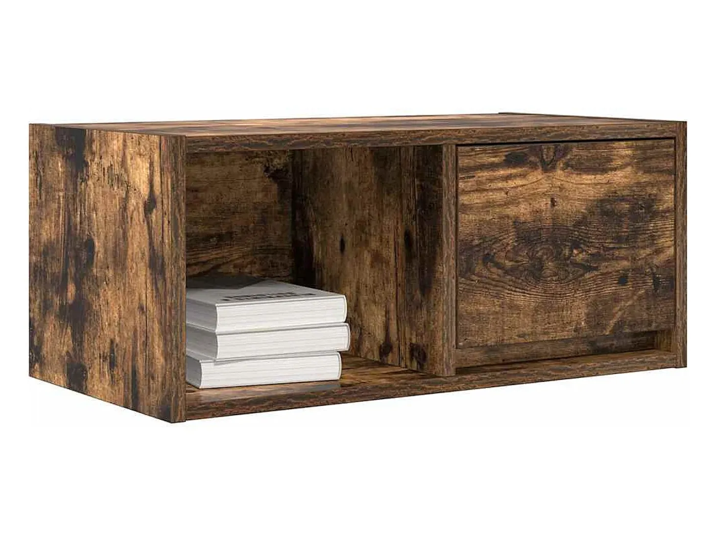 Mueble para TV madera contrachapada roble ahumado 60x31x25,5 cm