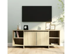 Mueble para TV madera contrachapada roble Sonoma 130x35x50 cm
