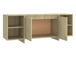Mueble para TV madera contrachapada roble Sonoma 130x35x50 cm