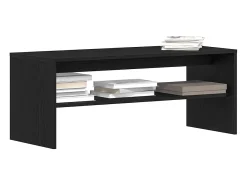 Mueble para TV madera contrachapada roble negro100x40x40 cm