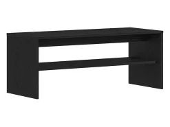 Mueble para TV madera contrachapada roble negro100x40x40 cm
