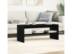 Mueble para TV madera contrachapada roble negro100x40x40 cm