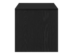 Mueble para TV madera contrachapada roble negro100x40x40 cm