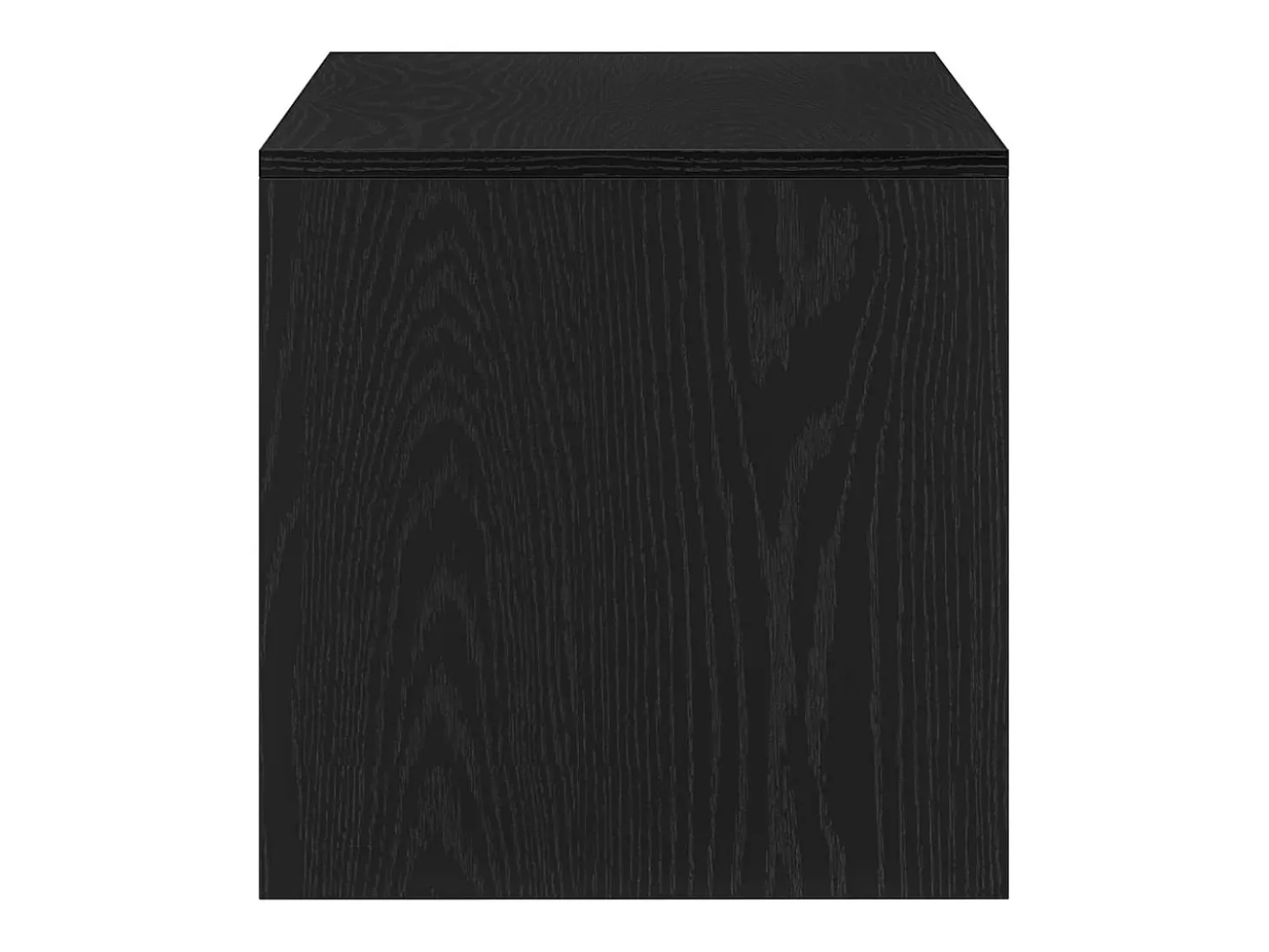 Mueble para TV madera contrachapada roble negro100x40x40 cm