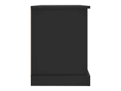 Mueble para TV madera contrachapada negro 73x35,5x47,5 cm