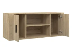 Mueble para TV madera contrachapada color roble 100x35x40 cm