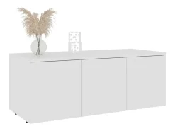 Mueble para TV madera contrachapada blanco 80x34x30 cm ES24774