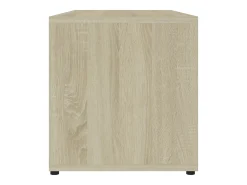Mueble para TV madera contrachapada color roble 80x34x36 cm
