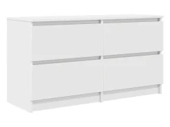 Mueble para TV madera contrachapada blanco 100x35x54 cm