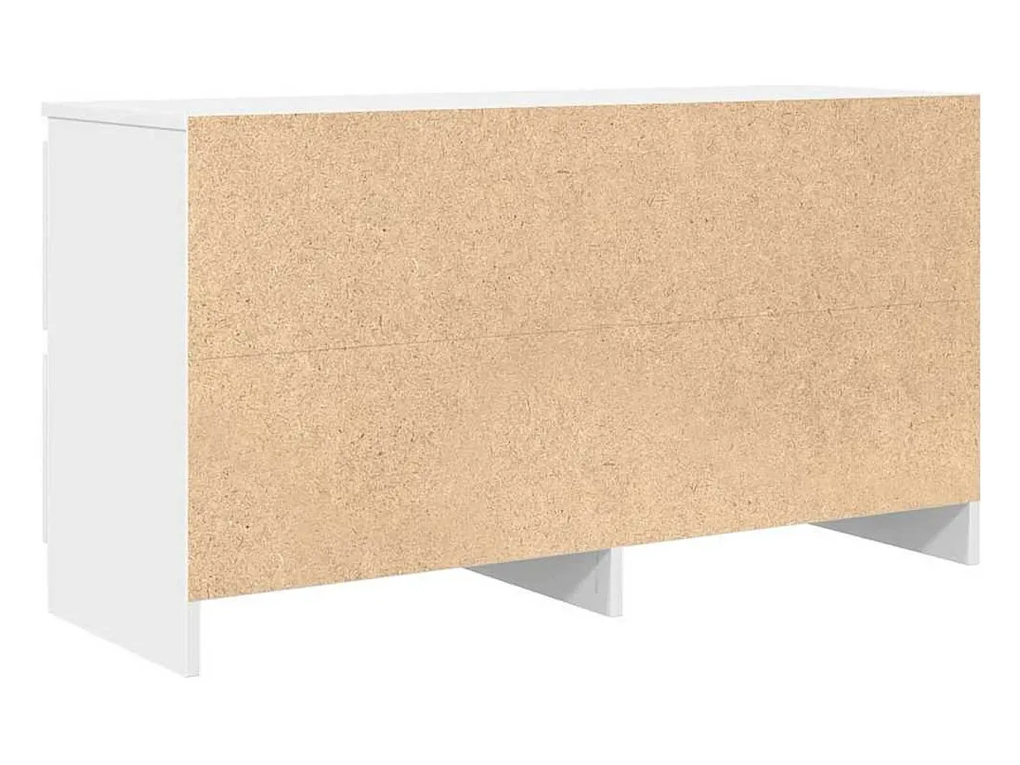 Mueble para TV madera contrachapada blanco 100x35x54 cm
