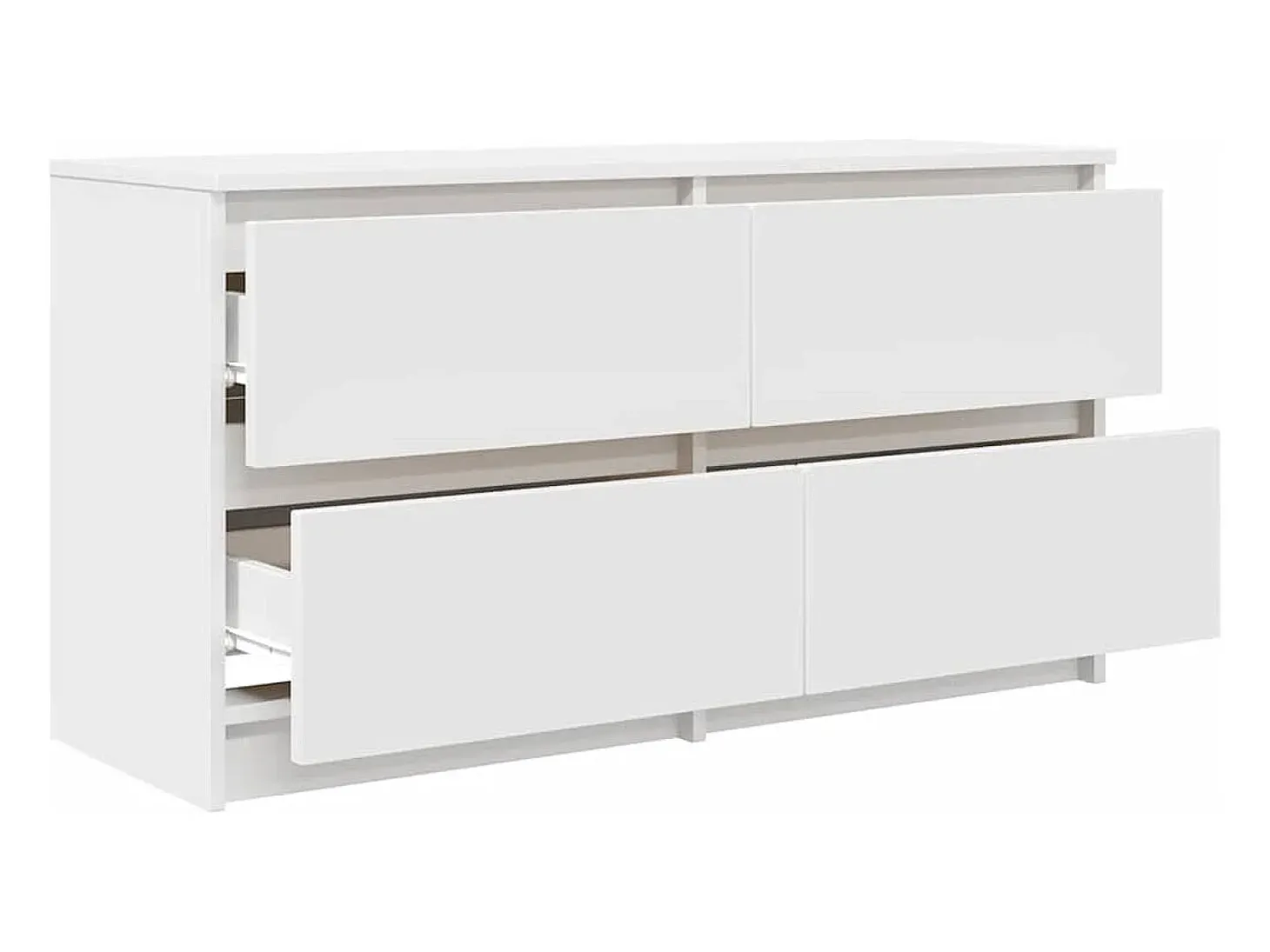 Mueble para TV madera contrachapada blanco 100x35x54 cm