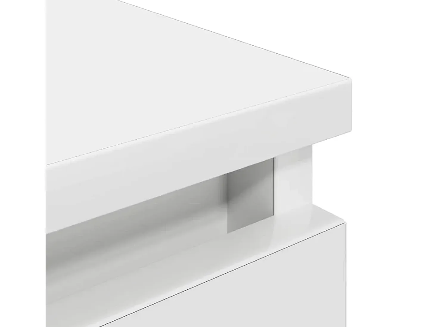Mueble para TV madera contrachapada blanco 100x35x54 cm
