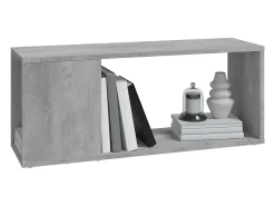 Mueble para TV madera contrachapada gris hormigón 80x24x32 cm