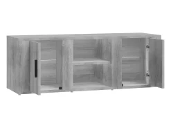 Mueble para TV madera contrachapada gris Sonoma 100x31,5x35 cm