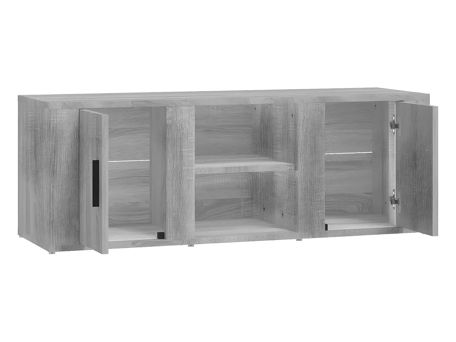Mueble para TV madera contrachapada gris Sonoma 100x31,5x35 cm