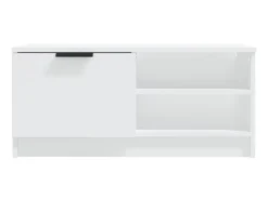 Mueble para TV madera contrachapada blanco 80x35x36,5 cm ES27753