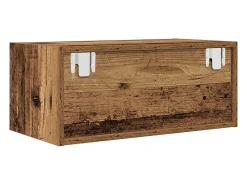Mueble para TV madera contrachapada envejecida 60x31x25,5 cm