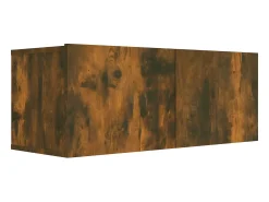 Mueble para TV madera de ingeniería roble ahumado 80x30x30 cm ES75440