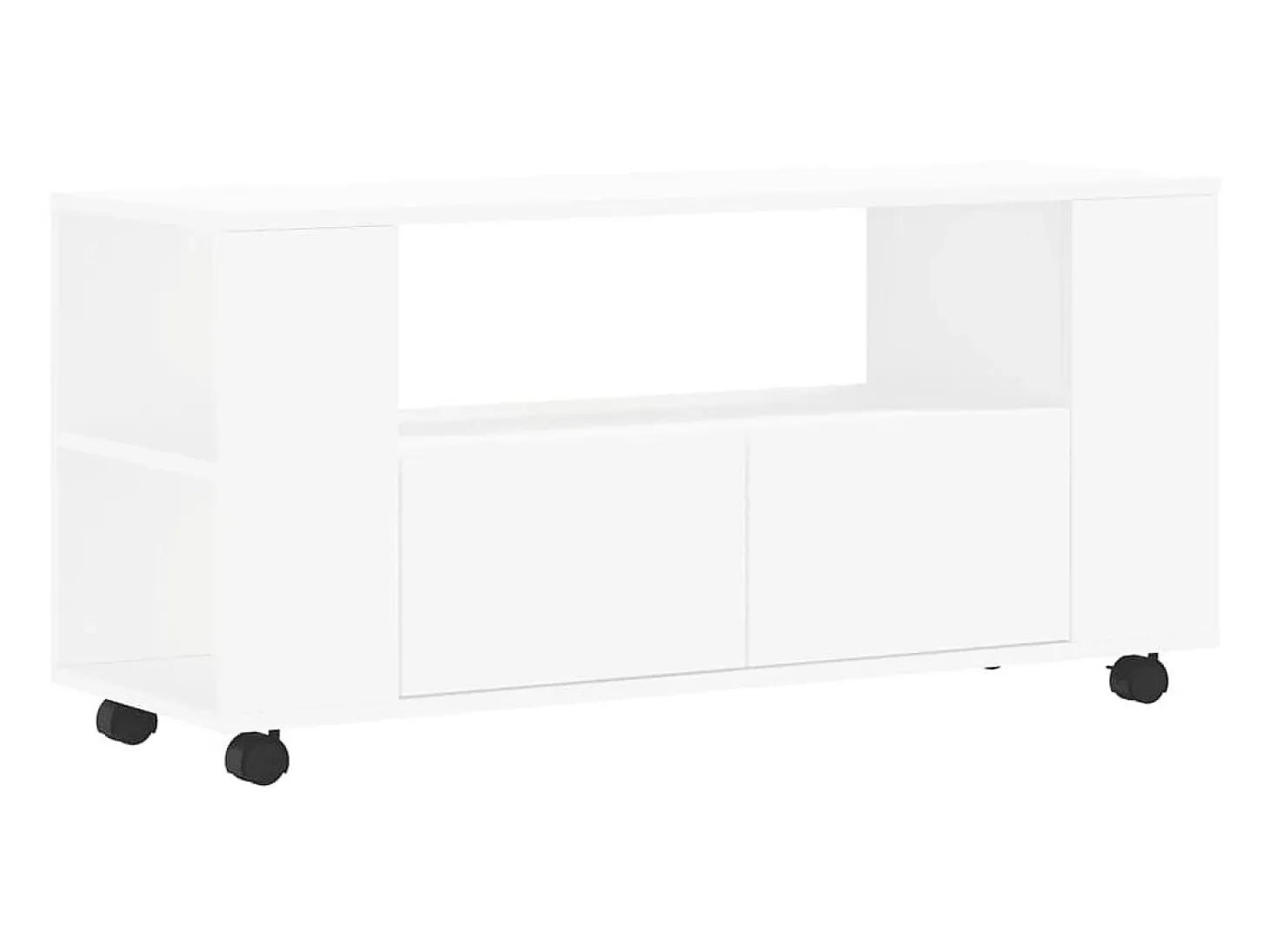 Mueble para TV madera de ingeniería blanco 102x34,5x43 cm ES24207
