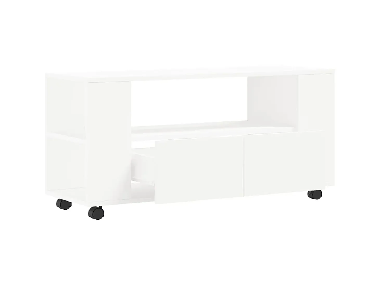 Mueble para TV madera de ingeniería blanco 102x34,5x43 cm ES24207