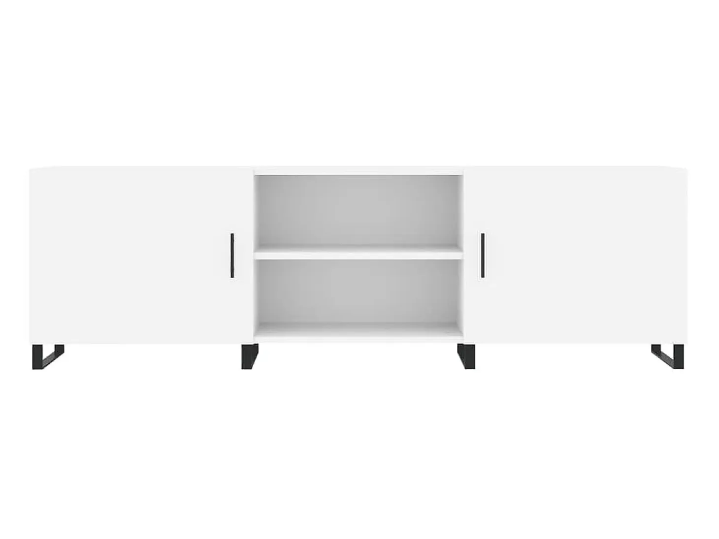 Mueble para TV madera de ingeniería blanco 150x30x50 cm ES91694