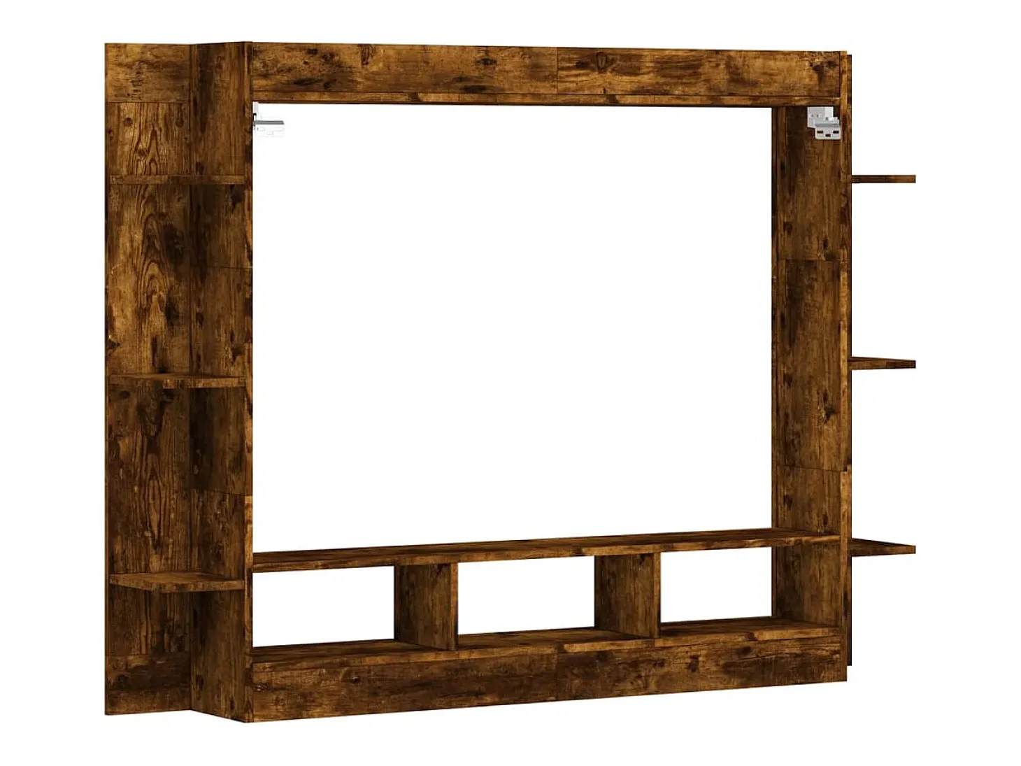 Mueble para TV madera de ingeniería roble ahumado 152x22x113 cm
