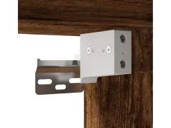 Mueble para TV madera de ingeniería roble ahumado 152x22x113 cm