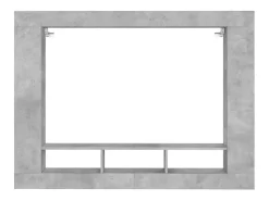 Mueble para TV madera de ingeniería gris hormigón 152x22x113 cm