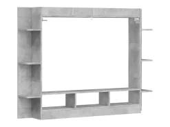 Mueble para TV madera de ingeniería gris hormigón 152x22x113 cm
