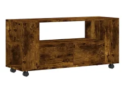 Mueble para TV madera de ingeniería roble ahumado 102x34,5x43cm ES78030